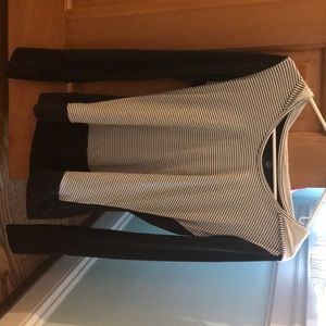 Balance Collection Striped Athletic Hoodie Size S